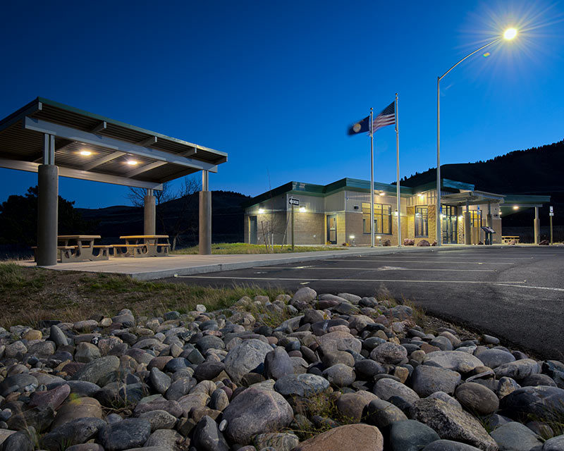 Raynolds Pass Rest Area Construction by Diamond Construction Madison County, MT