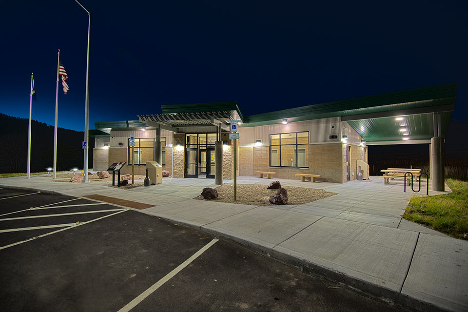 Raynolds Pass Rest Area Construction by Diamond Construction Madison County, MT