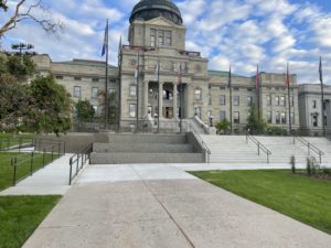 Helena Montana Capital Building Flag Plaza