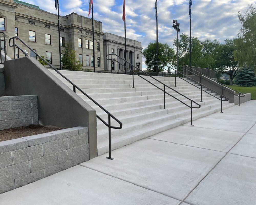 Helena Montana Capital Building Flag Plaza