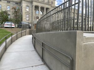 Helena Montana Capital Building Flag Plaza