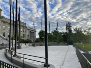 Helena Montana Capital Building Flag Plaza