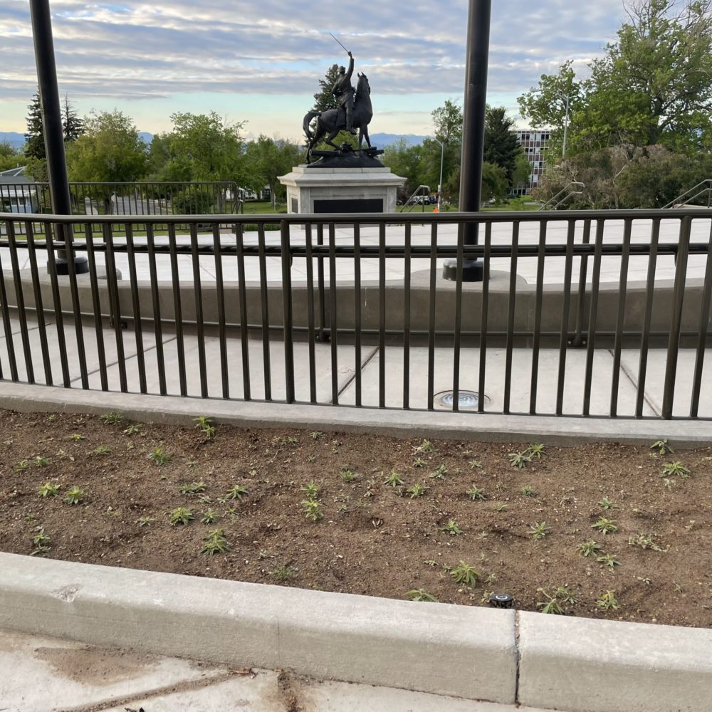 Helena Montana Capital Building Flag Plaza